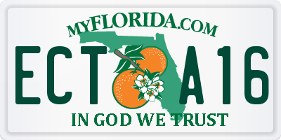 FL license plate ECTA16