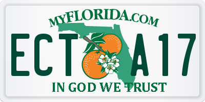 FL license plate ECTA17