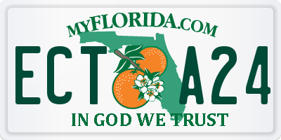 FL license plate ECTA24