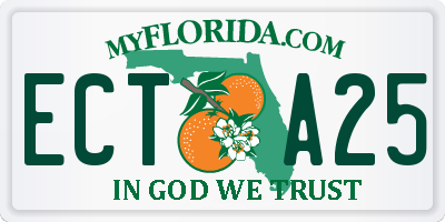 FL license plate ECTA25