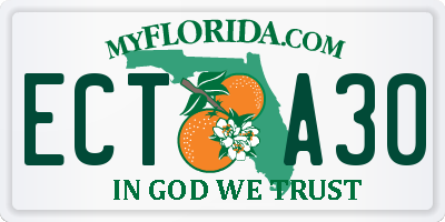 FL license plate ECTA30
