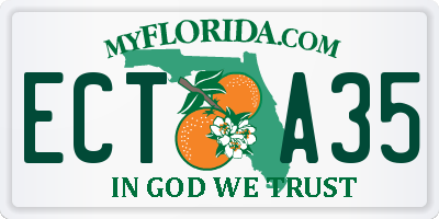 FL license plate ECTA35