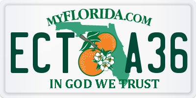 FL license plate ECTA36