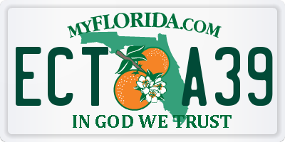 FL license plate ECTA39