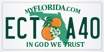 FL license plate ECTA40