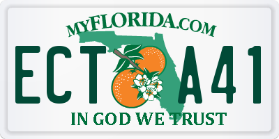 FL license plate ECTA41