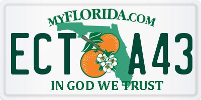 FL license plate ECTA43
