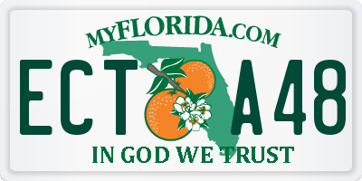 FL license plate ECTA48