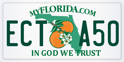 FL license plate ECTA50