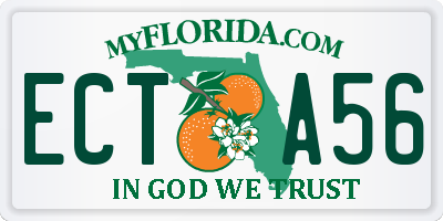 FL license plate ECTA56