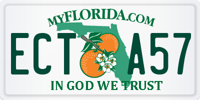 FL license plate ECTA57