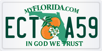 FL license plate ECTA59