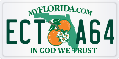 FL license plate ECTA64