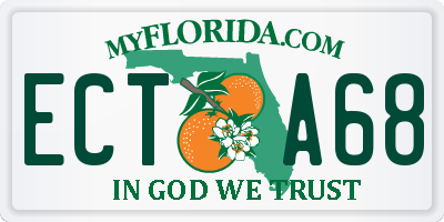 FL license plate ECTA68