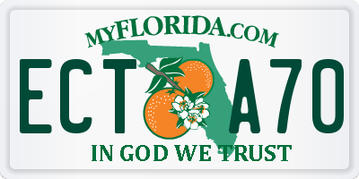 FL license plate ECTA70