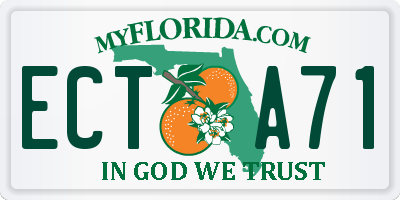 FL license plate ECTA71