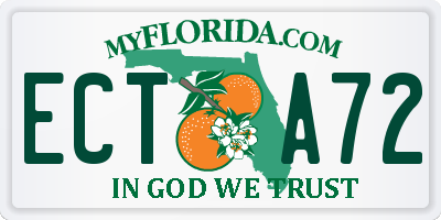 FL license plate ECTA72