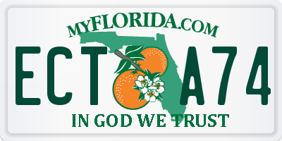 FL license plate ECTA74