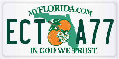 FL license plate ECTA77