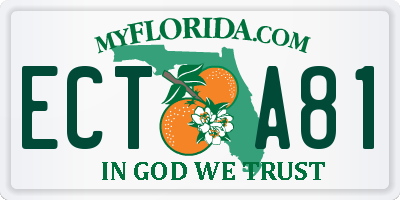 FL license plate ECTA81