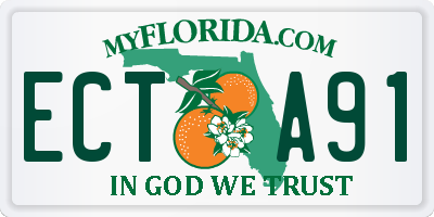 FL license plate ECTA91