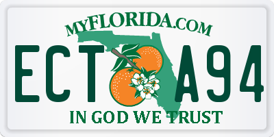 FL license plate ECTA94