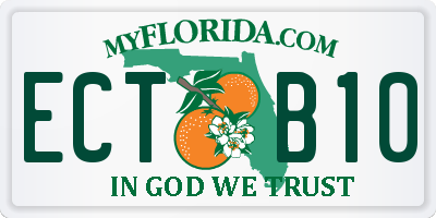 FL license plate ECTB10