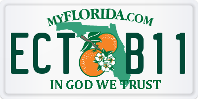 FL license plate ECTB11
