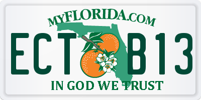 FL license plate ECTB13