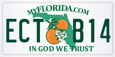 FL license plate ECTB14