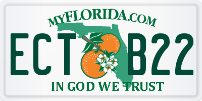 FL license plate ECTB22