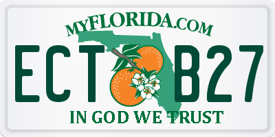 FL license plate ECTB27