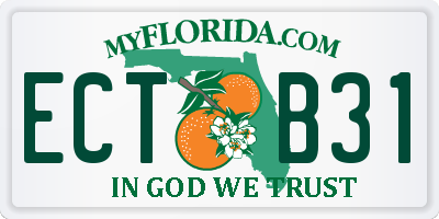 FL license plate ECTB31