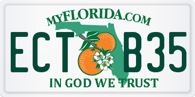 FL license plate ECTB35