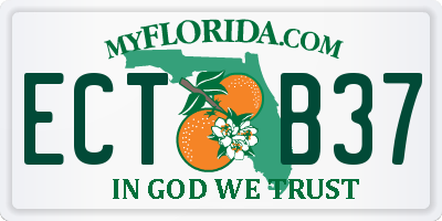 FL license plate ECTB37
