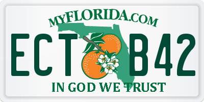 FL license plate ECTB42