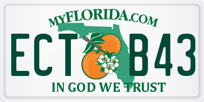 FL license plate ECTB43