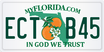 FL license plate ECTB45
