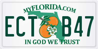 FL license plate ECTB47