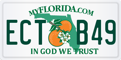 FL license plate ECTB49