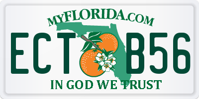 FL license plate ECTB56