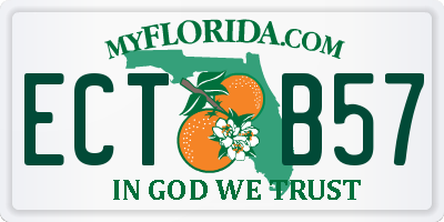 FL license plate ECTB57