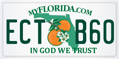 FL license plate ECTB60