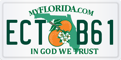 FL license plate ECTB61