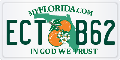 FL license plate ECTB62