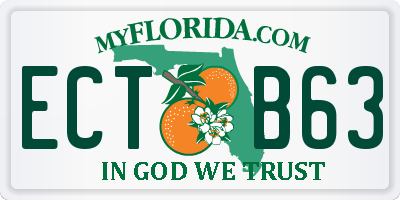 FL license plate ECTB63
