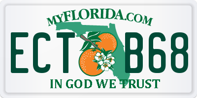 FL license plate ECTB68