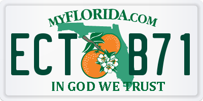 FL license plate ECTB71