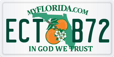 FL license plate ECTB72