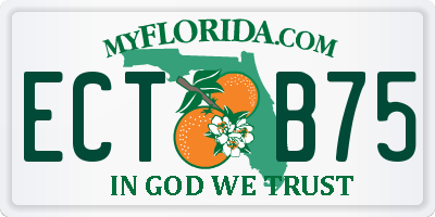 FL license plate ECTB75